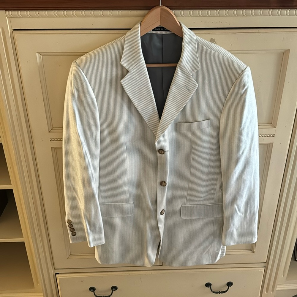 Bachrach Seersucker Men’s Blazer Jacket